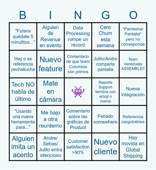 Friday KPIs Bingo Card