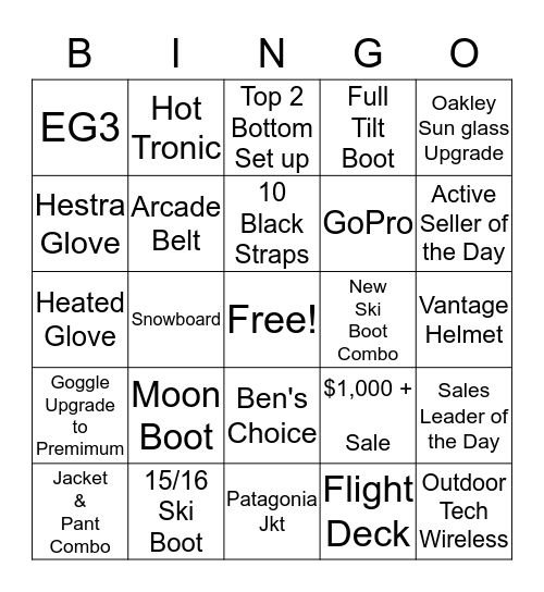 MSO BINGO Card