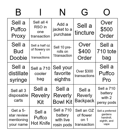 The Flowery - Clearwater Bingo Card