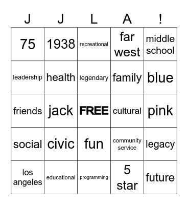 Group 4 Planning Meeting Bingo Card
