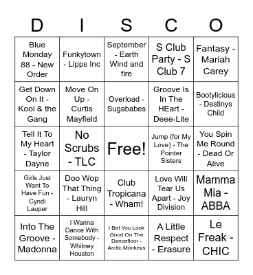 EVE & MATT BINGO Card