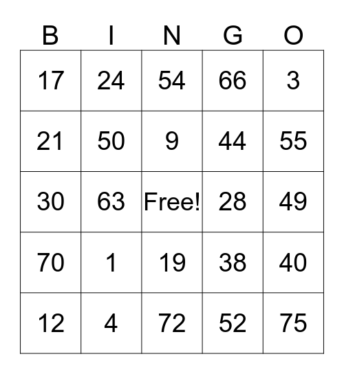 Cutting Edge Pediatric Therapy Bingo Card