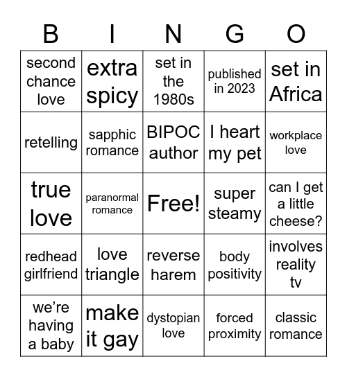 🌶️ Spicy 🌶️ Bingo Card