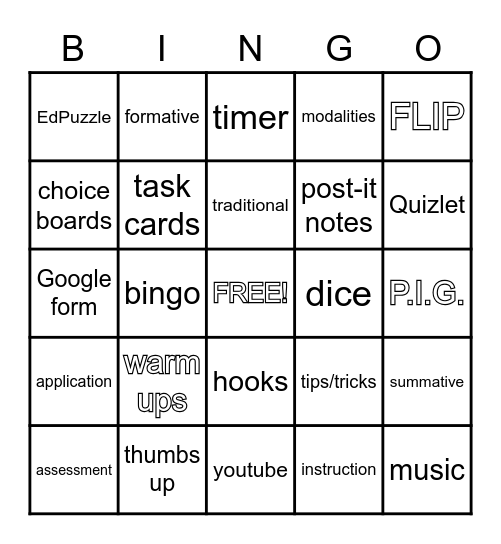 Maximize your Classroom Minutes Bingo Card