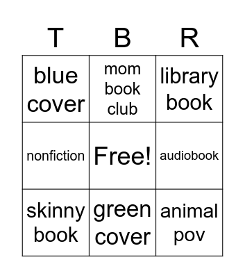 TBR Bingo - June 2023 Bingo Card