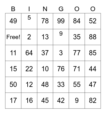 LND KITCHEN AND BAR Bingo Card