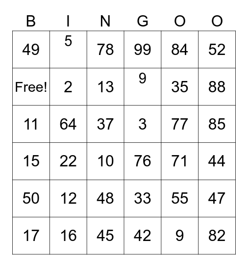 LND KITCHEN AND BAR Bingo Card