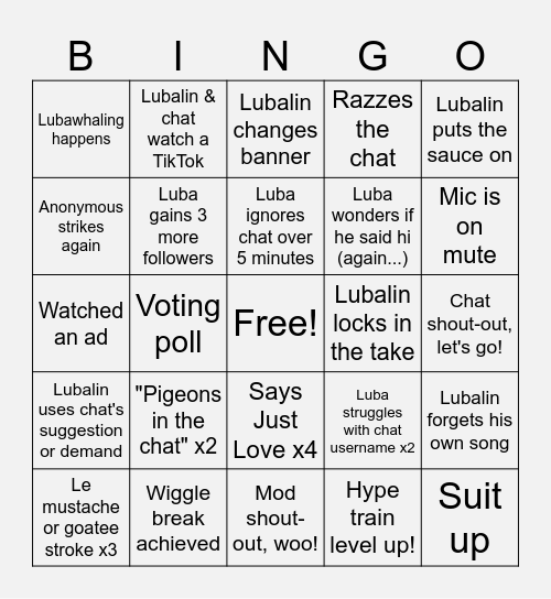 Lubingo Card