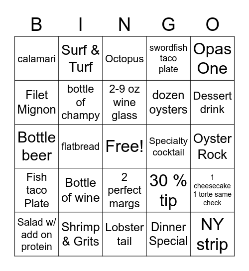 Cor Brig Bingo Card