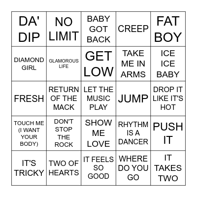 PARTY TIME! .....  EXCELLENT! Bingo Card