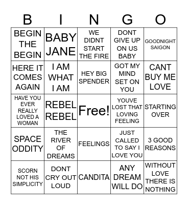 LAYTOWN Bingo Card