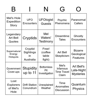 Toast to Toast bingo Card