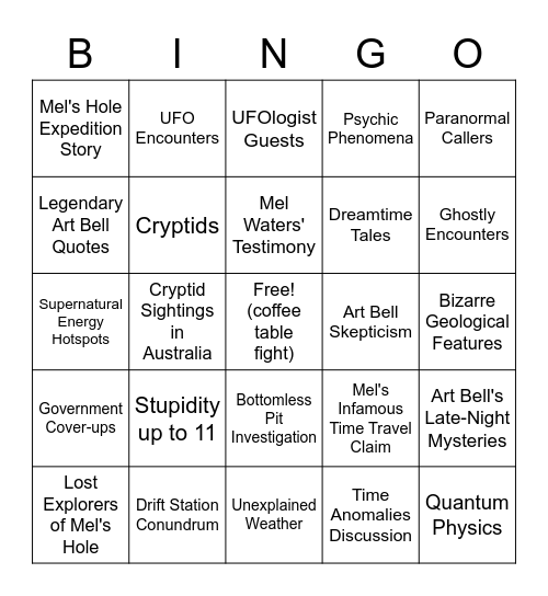 Toast to Toast bingo Card