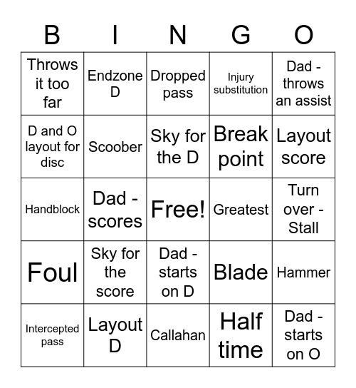 Ultimate Bingo Card