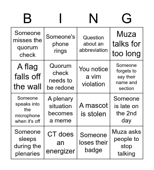 NA 56 Bingo Card