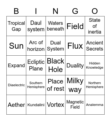 Lindsay Bingo Card