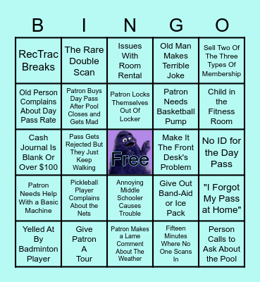 Control Desk Bingo Card