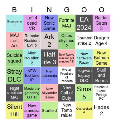 Summer Bingo Fest 2023 Bingo Card