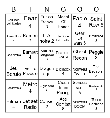 Summer bingo fest Bingo Card