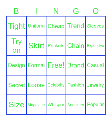 unit 2 m3 vocbulary 1 A-C Bingo Card