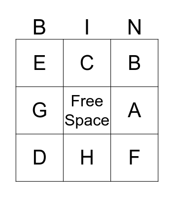 ABC BINGO Card