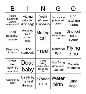 Dracoplate Bingo Card