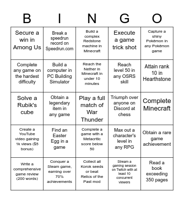 "Greyheb10's $40 Bingo Challenge - Must Provide Screenshots or Proof Upon Request" Bingo Card