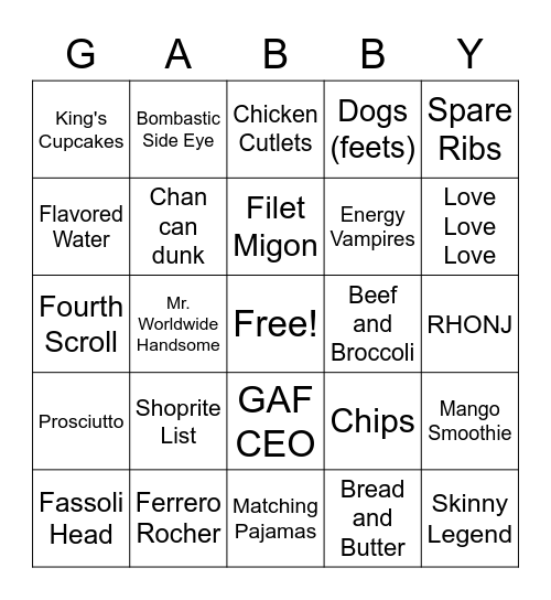 Happy Birthday Bingo Card