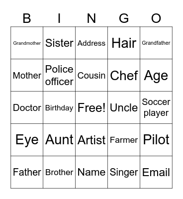 unit 1 m1 vocabulary A-C Eng-Thai Bingo Card