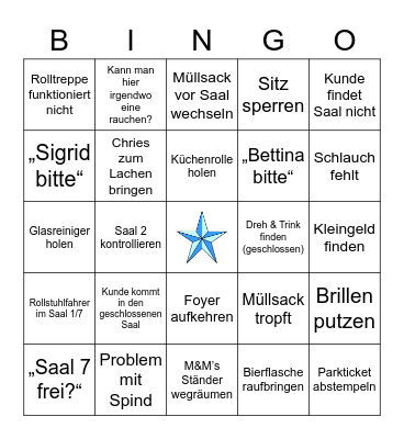 Familiensonntag Bingo Card