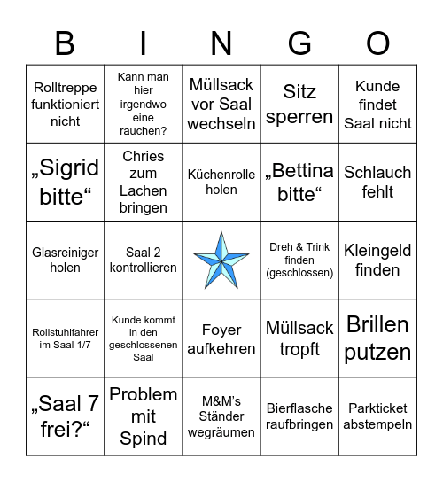 Familiensonntag Bingo Card