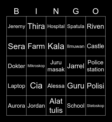 Edv Bingo Card