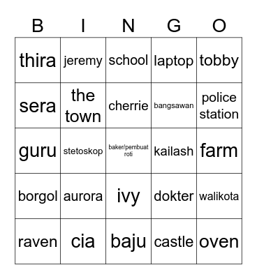 bingo Card