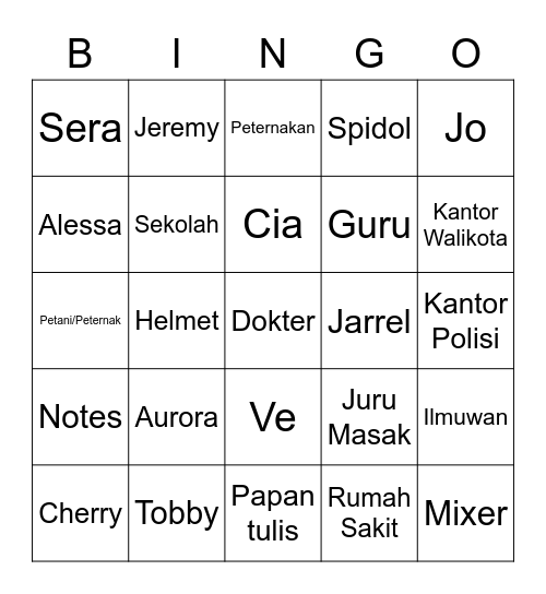 Milik Eknath Bingo Card
