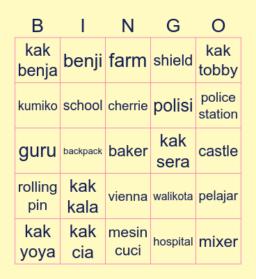 bingo ala Bingo Card