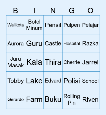 Riven's Board Bingo Card