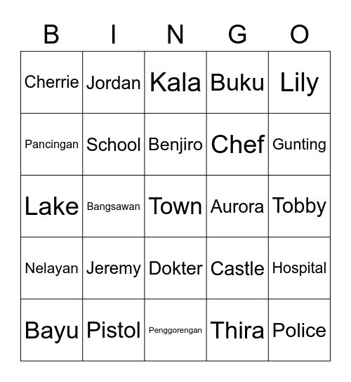 Bingo bing bingo Card