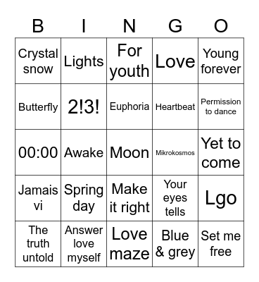 MiniminizzLover 👿 Bingo Card