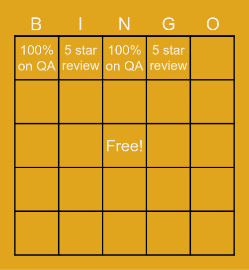 June Game #2 Bingo Card