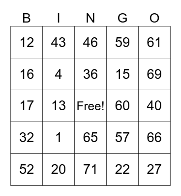 2023 GRADUATES Bingo Card
