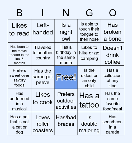 SOAR 2023 People Bingo Card