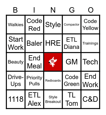 1118 Target Bingo Card