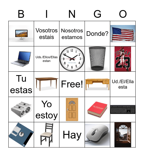 BINGO ESPANOL Bingo Card