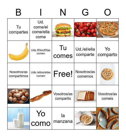 BINGO ESPANOL Bingo Card