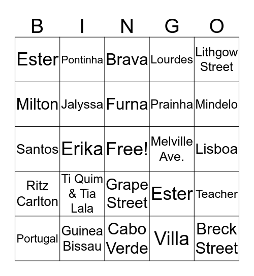 Loty's Bingo Card