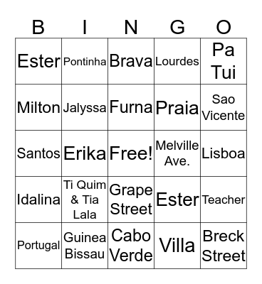 Loty's Bingo Card