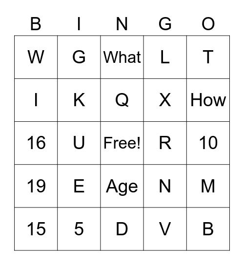 ASL ABCs and 123a Bingo Card