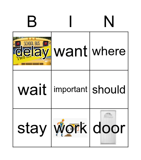 DL GR2 U4 W1 Sight Bingo Card