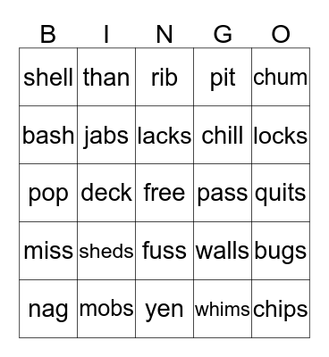 Wilson 1.6 - review Bingo Card