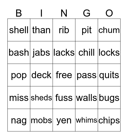 Wilson 1.6 - review Bingo Card